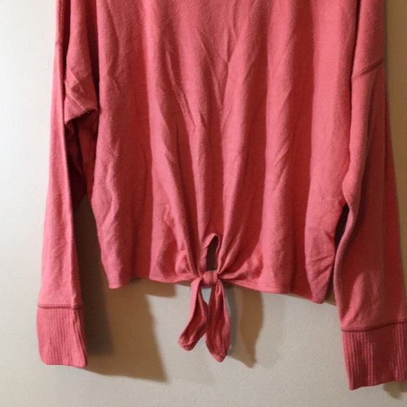 NWOT Abercrombie & Fitch Tie Front Sweater - Picture 2 of 7